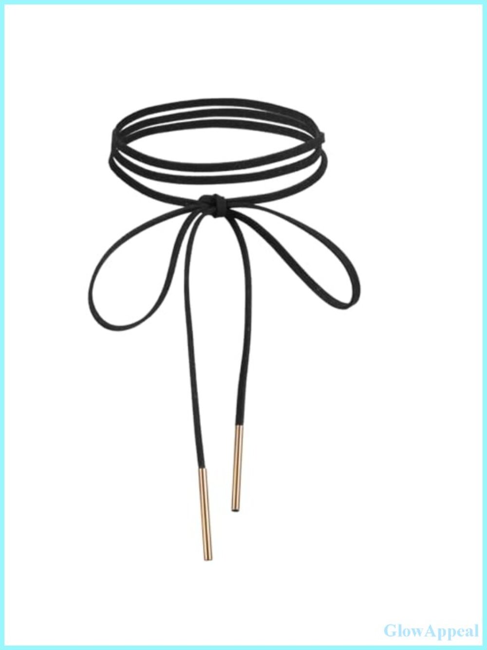 Velvet Bow Choker Necklace Gothic Long Wrap Rope Collar Tie